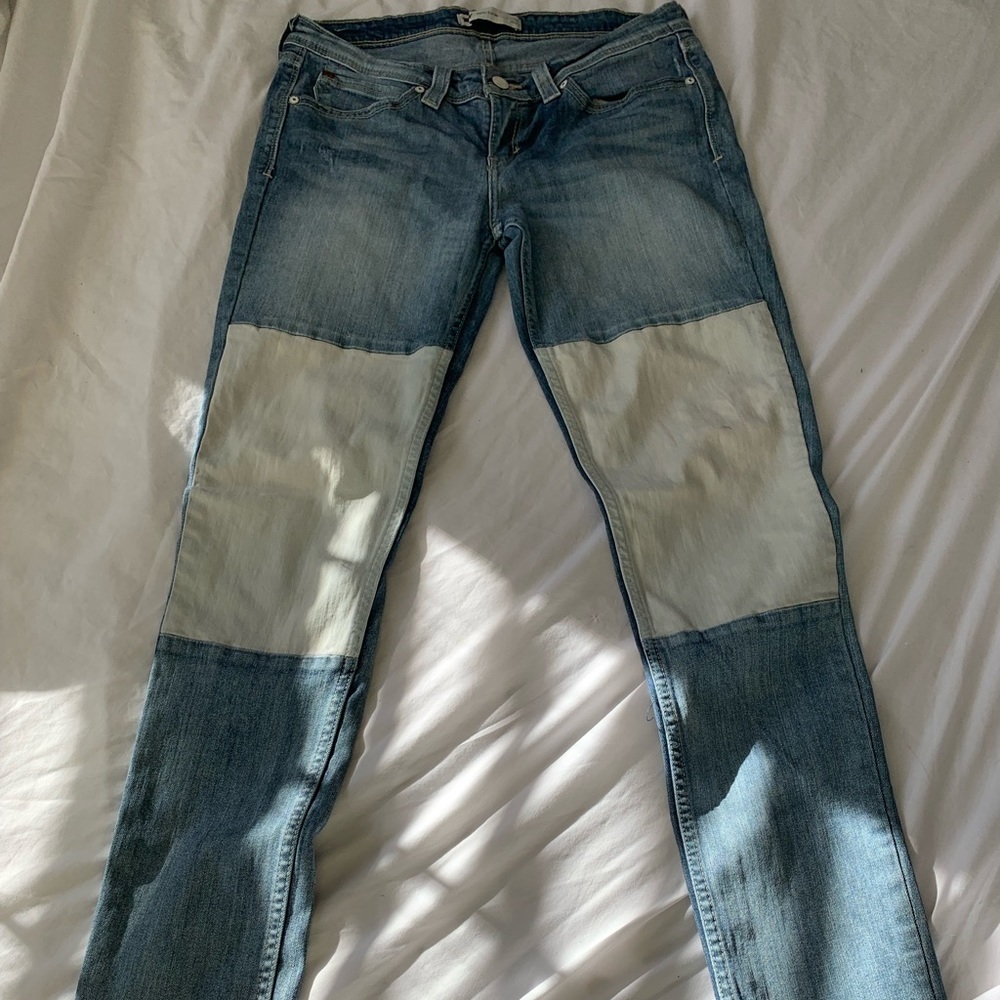 Levi Demi Curve patchwork skinny jean